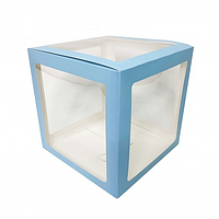 Коробка для декору блакитна 30х30х30 см