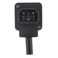 Роз'єм IEC(C14)-конектор Lucom (62.09.8505) 90° вверх кутовий 10A