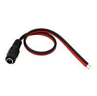 Роз'єм Jack DC-конектор Lucom (62.09.8489) /F 5.5x2.1mm L=0.25m Cu