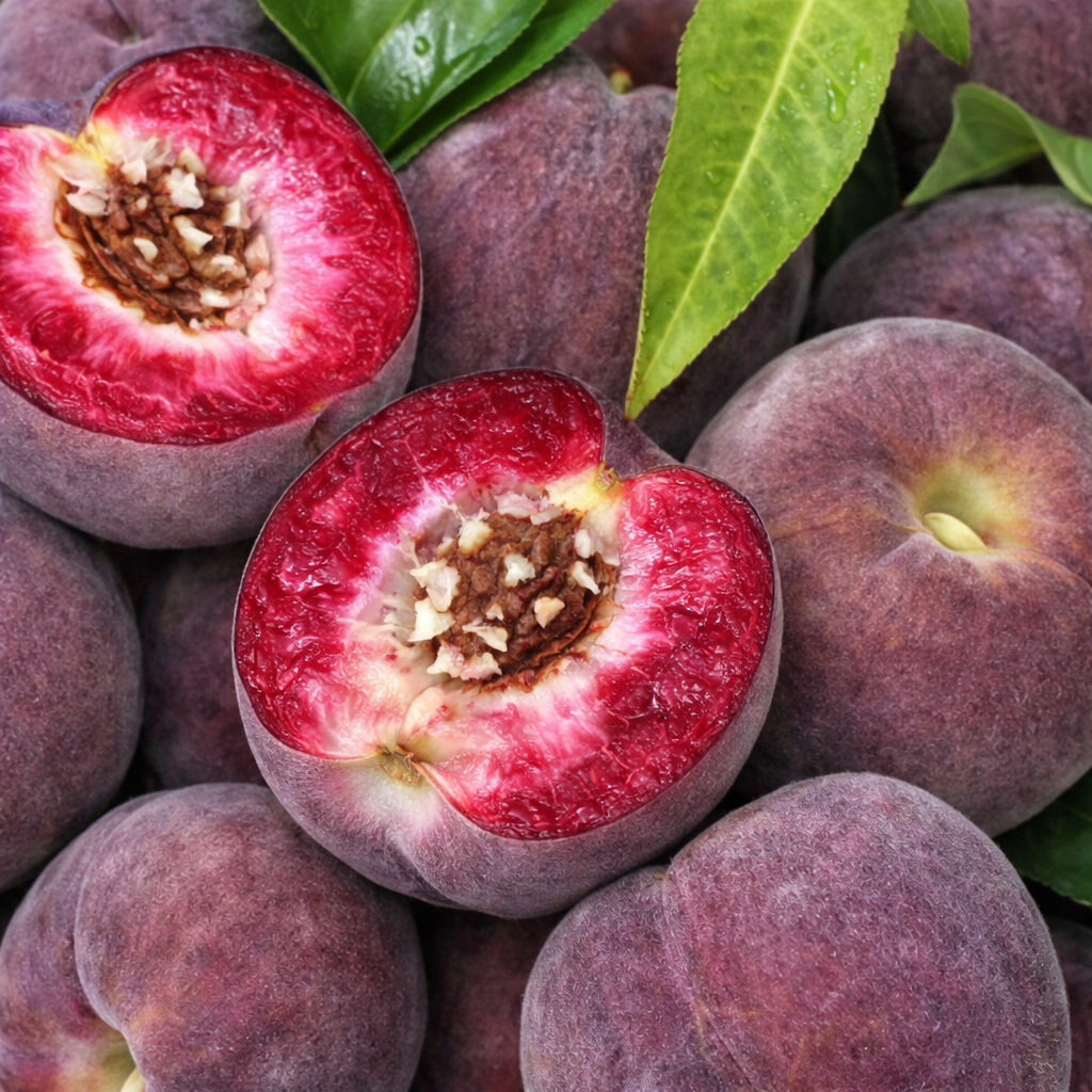 Саджанці Персика Ротер Вейнбергпфирсич - красномясый, пізній, великоплідний, фото 1