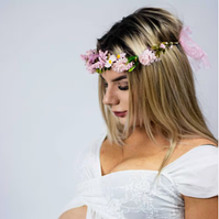 Вінок із квітів на голову, ободок маргаритки, обруч, веночек