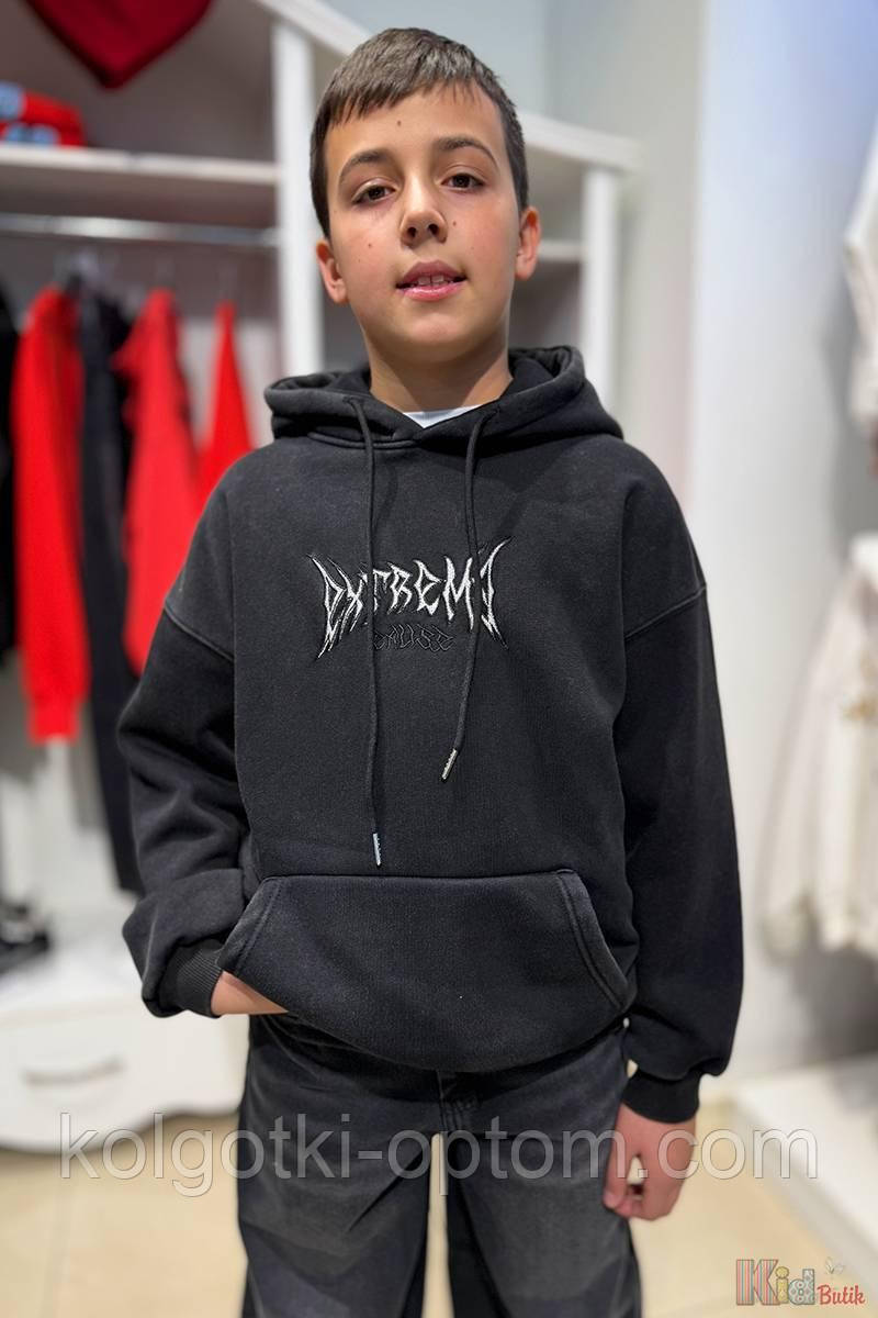 ОПТОМ Худі утеплений темно-сірий Extrems (128 см.)  Bolina Baby 2125000889771, фото 1