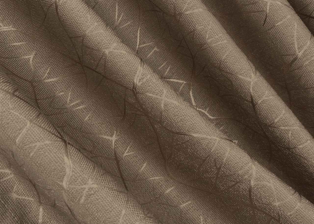 Шторна тканина льон рогожка, колекція "Савана", висота 2,8 м. Колір коричневий. Код 688ш, фото 1