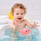 Заводна іграшка для купання Кит що плаває Bath Toys, Рожевий / Іграшка для ванни / Водоплавна іграшка дитяча / Кит для ванної, фото 2