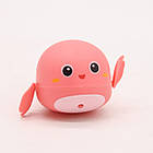 Заводна іграшка для купання Кит що плаває Bath Toys, Рожевий / Іграшка для ванни / Водоплавна іграшка дитяча / Кит для ванної, фото 3