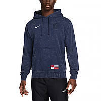 Кофта Paris Saint-Germain Nike Club Washed Pullover Hoodie - Navy розмір М оригінал