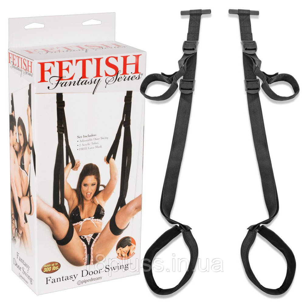 Зручна та багатофункціональна секс гойдалка для дверей з регульованими ременями Swing Fetish Fantasy Series Fantasy Door Swing, фото 1