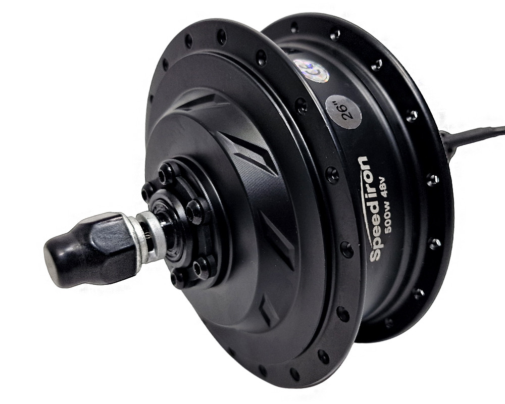 Мотор Speed Iron F 48В 500Вт редукторний, задній, фото 1