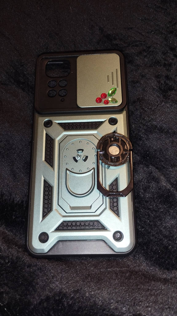 Ударостійкий чохол Camshield Serge Ring для Xiaomi Redmi Note 11 (Global) / Note 11S (Зелений) 53590 - фото покупців 2