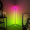 Підлогова RGB лампа з пультом, 120см, USB Bluetooth / Кутова лампа торшер / Світильник підлоговий / LED лампа, фото 6