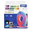 Світлодіодна Led стрічка 2м, з пультом ДУ, від USB / Стрічка від повербанка / RGB стрічка для підсвічування, фото 7