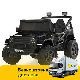 Електромобіль Джип дитячий (4 мотори 45W, акум. 24V7AH, пульт 2,4G, BLUETOOTH) Bambi M 6287EBLR-2(24V) Чорний
