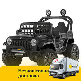 Електромобіль Джип дитячий (2 мотори 35W, акум.24V7AH, пульт 2,4G, BLUETOOTH, USB) Bambi M 6259EBLR-2(24V) Чорний