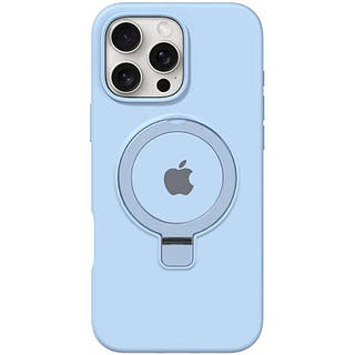 Чохол Silicone Case Full Protective with Ring для Apple iPhone 16 Pro (6.3") Blue yk07 _tdo