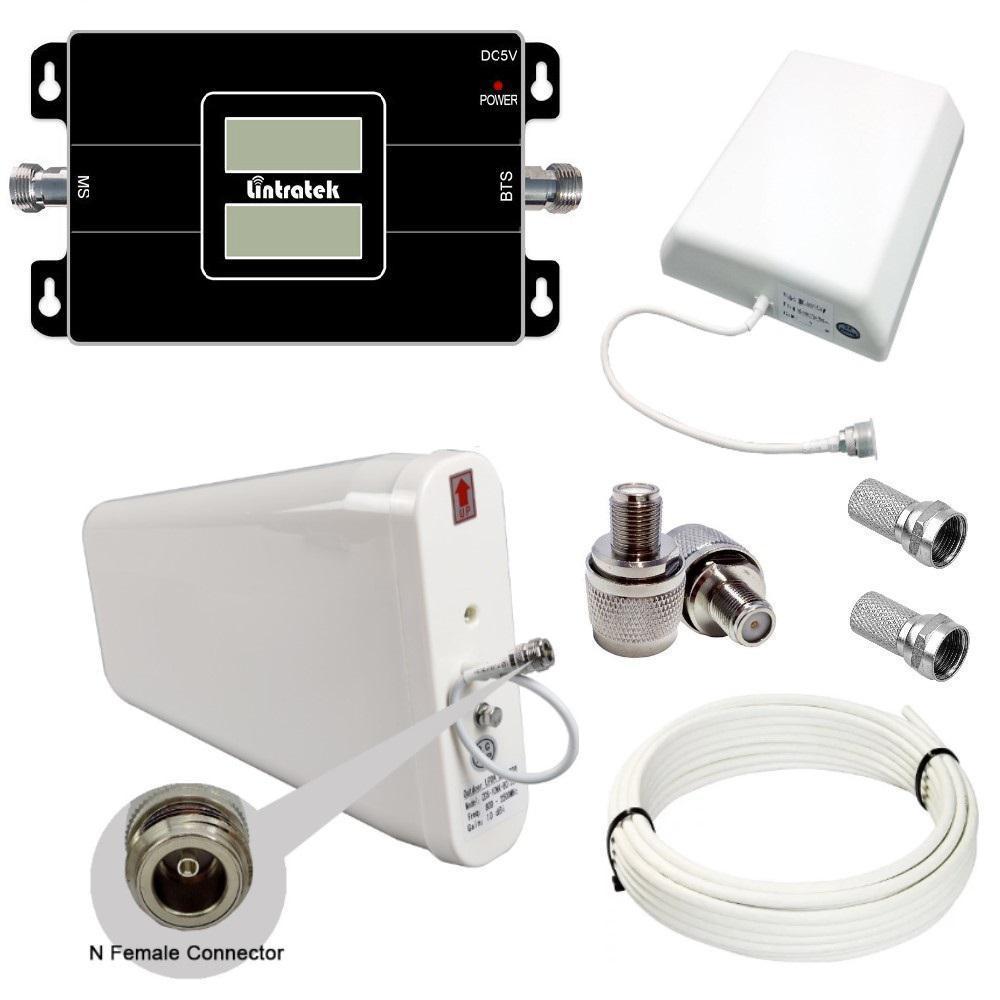 Репітер підсилювач мобільного зв'язку і інтернету Lintratek KW17L-GW GSM 3G 4G сигналу 900/2100 МГц (10/8 дБі), фото 1