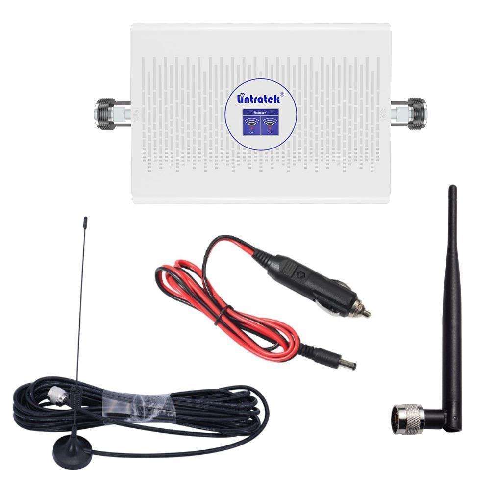Репітер підсилювач мобільного зв'язку і інтернету Lintratek KW23C-GD 900 1800 МГц (автомобільний комплект), фото 1