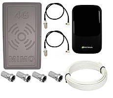 Комплект WiFi роутер 3G 4G LTE модем SATELL F3000 з панельною антеною RNet ПЛАНШЕТ MIMO 2x17 дБі