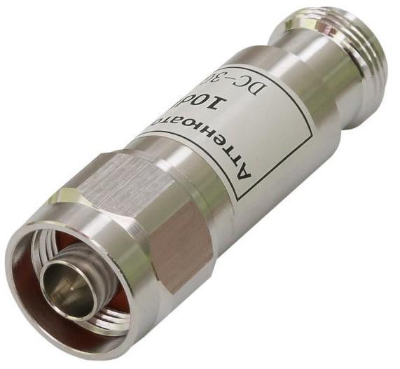 Атенюатор AT-10 N Female N Male 10 дБ (N мама N тато), фото 1