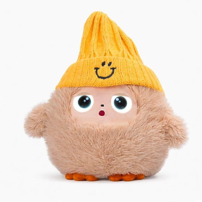 М'яка іграшка Le Doudou зі штучним інтелектом, бежева в шапці, фото 1