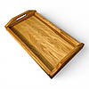 Таця піднос кухонний дерев'яний з ручками і бортиками для сніданку в ліжко "Вінігрет", фото 5