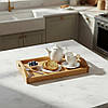 Таця піднос кухонний дерев'яний з ручками і бортиками для сніданку в ліжко "Вінігрет", фото 6