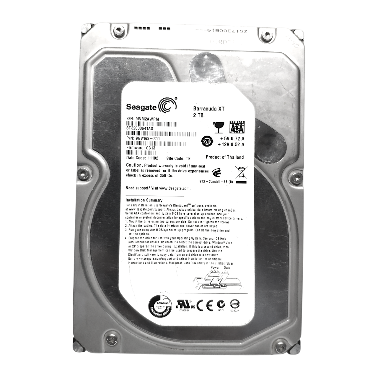 Жорсткий диск HDD 2TB 7200rpm 64MB SATA III 3.5 Seagate Barracuda XT ST32000641AS, фото 1