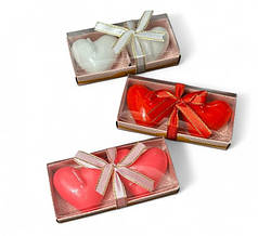 Свічки сердечки набір з 2 шт, опт від 10 упаковок