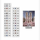 Алмазна мозаїка Собор Паризької Богоматері 30x40 см з рамкою набір для творчості Dreamtoys, фото 2