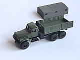 Модель автомобіля КрАЗ-219 з  тентованим кузовом, масштаб 1/87, H0, фото 2