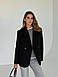 Чорне пальто піджак жіноче кашемірове, фото 2