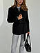 Чорне пальто піджак жіноче кашемірове, фото 7