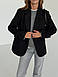 Чорне пальто піджак жіноче кашемірове, фото 9
