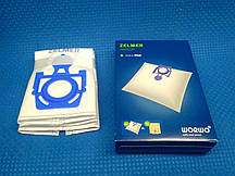 Пилососи - Мішок для пилесоса Zelmer 49.4020 (4шт)  ZL-014 WORWO Box ZMB02K ex 49.4100