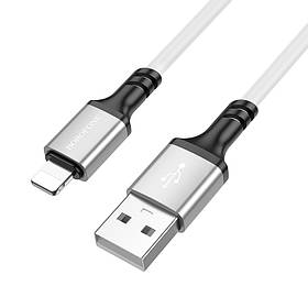 Кабель BOROFONE BX83 iP Famous silicone charging data cable White