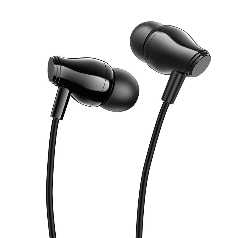 Навушники BOROFONE BM61 Wanderer universal earphones with mic Black, фото 1