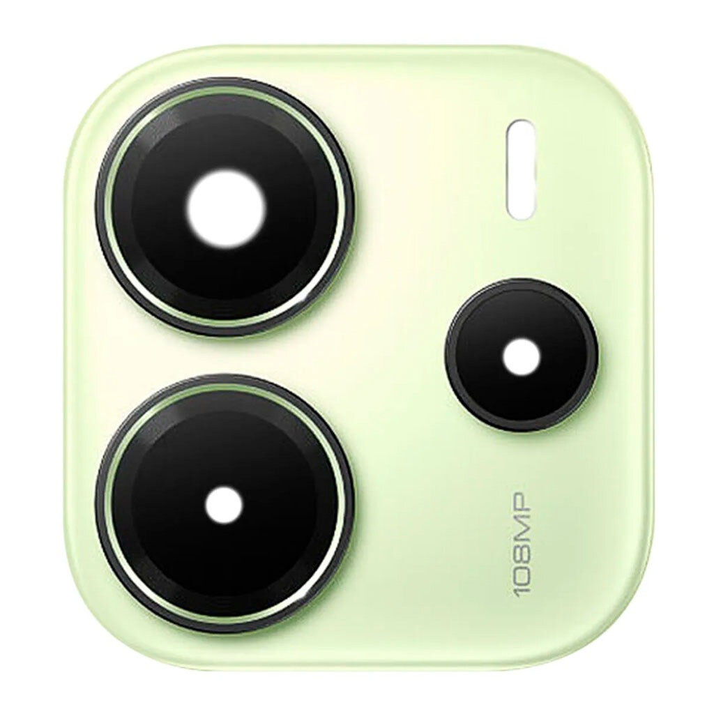 Скло камери Xiaomi Redmi Note 14 4G з рамкою green, фото 1