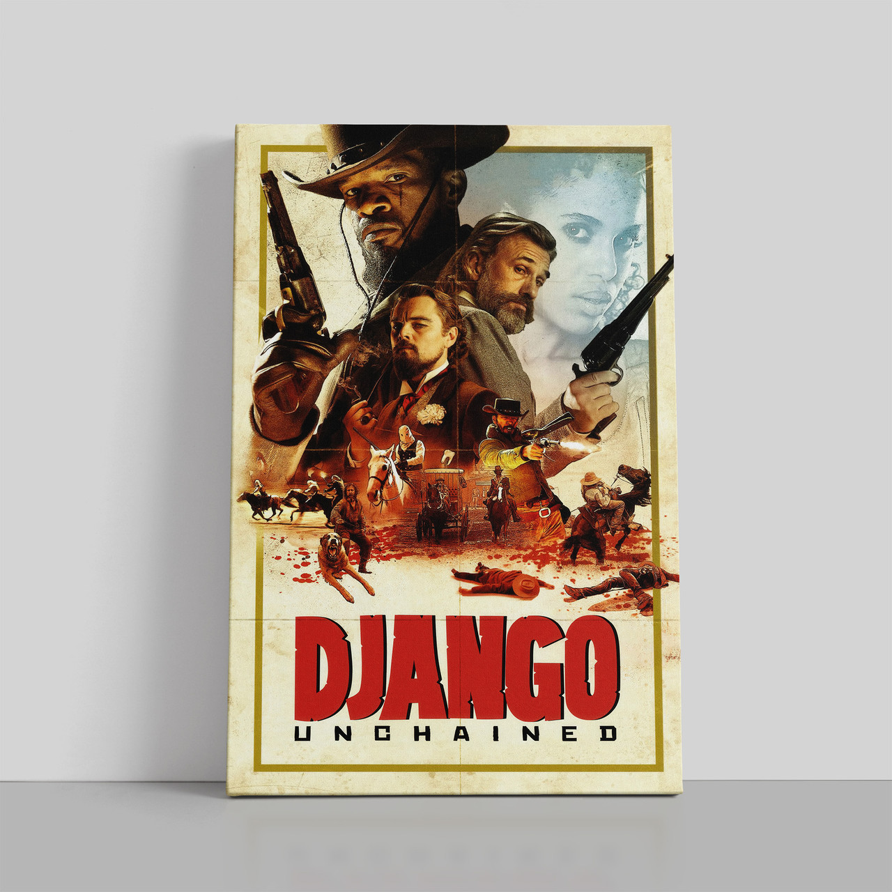 Картина на полотні "Джанґо вільний, Django Unchained (2012)", 60×40см
