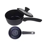 Ківш 1.2 л з алмазним антипригарним покриттям та кришкою | Для індукції та всіх плит, фото 3