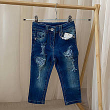 Джинси Модель 9010 Дівчинка Синій Джинс  27689895 Sani Туреччина  Зріст 104