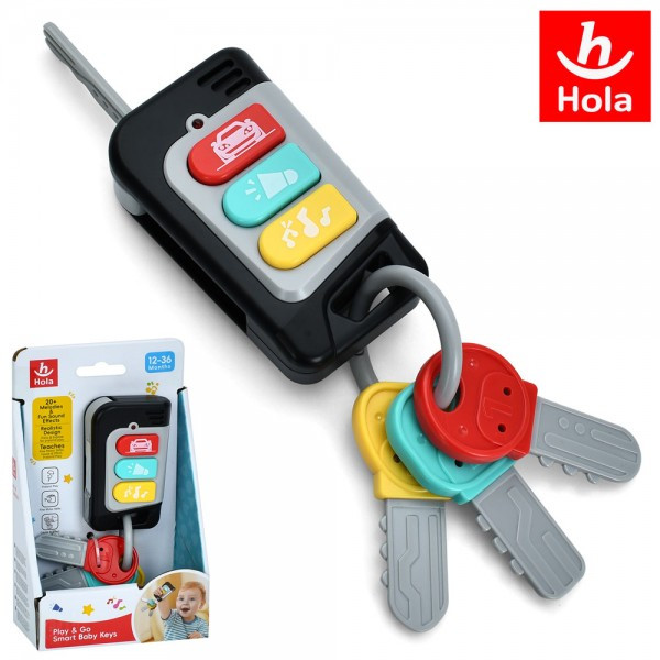 Брязкальце брелок з ключами HE8968, музика, звук, світло, фото 1