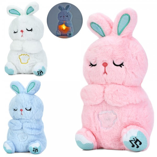 Нічник дитячий INT 0005, світло, музика, дихає, м'яка іграшка, плюш, фото 1