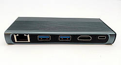 Концентратор 6 в 1 ASHATA USB-C хаб HDMI USB 3.0 кардрідер