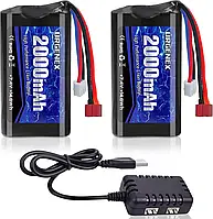 Акумулятори для РК іграшок URGENEX 2000 mAh батареї, що перезаряджаються, для електронних пристроїв і моделей