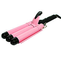 Потрійна плойка для завивки волосся 18535 стайлер хвилями для створення локонів щипці для укладання зачіски