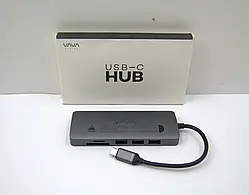 Концентратор USB-хаб VAVA USB-C Hub 11-в-1 VA-UC018 багатофункціональний док для ноутбука