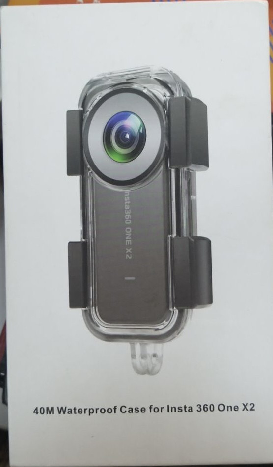 Водонепроникний чохол для екшн камери Insta 360 X2 захисний бокс для підводної зйомки до 40 метрів, фото 1