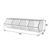 Диспенсер EKOSTAR для мармеладів, снеків, горіхів 4 комірки, фото 5