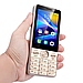 Кнопковий телефон-смартфон UNIWA Hope XS17 Gold 4G Android + WhatsApp + Facebook, фото 6
