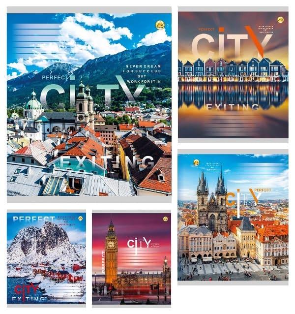 Зошит 60арк. кліт. /ТВ/ "Міста" №ТА61605(10)(160), фото 1