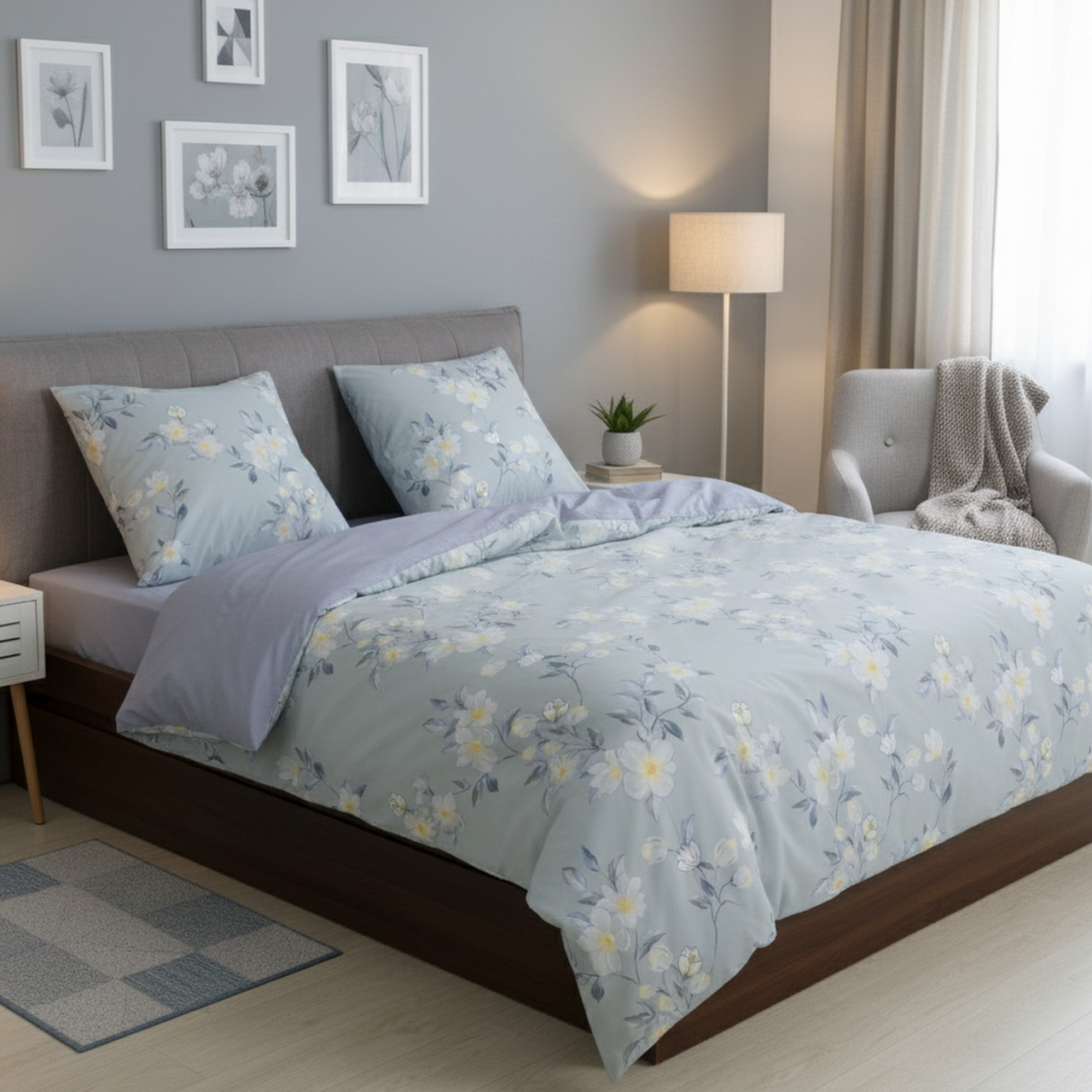 Постільна білизна Isleep Viluta ранфорс — 25395 полуторна, фото 1